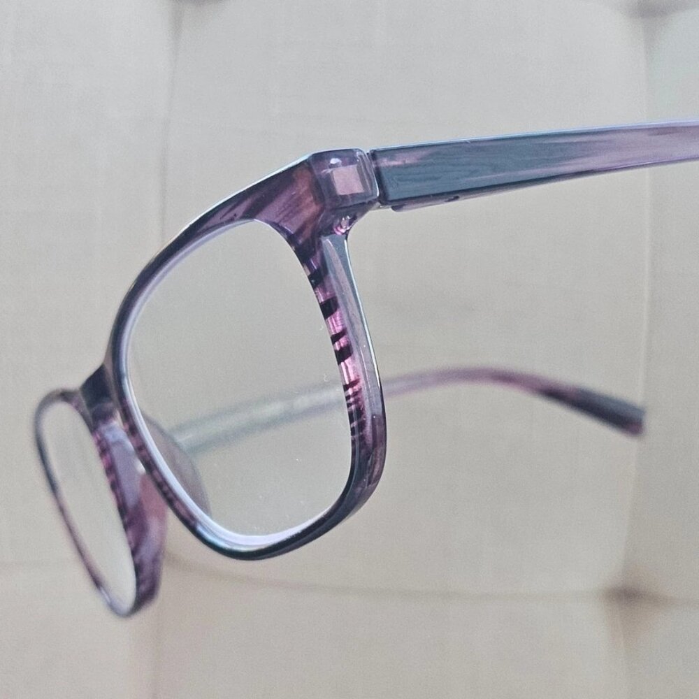 Foster Grant Women Reading Glasses Purple Tone Eye Wear Glasses +2.00
